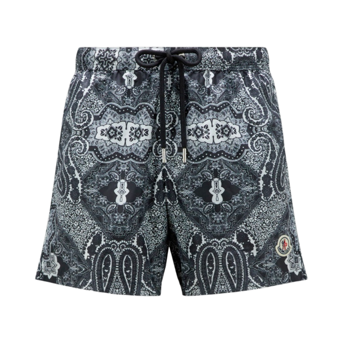 몽클레르 반다나 프린트 스윔 쇼츠 화이트 다크 그레이 - 23FW(Moncler Bandana Print Swim Shorts White Dark Gray - 23FW) - 1