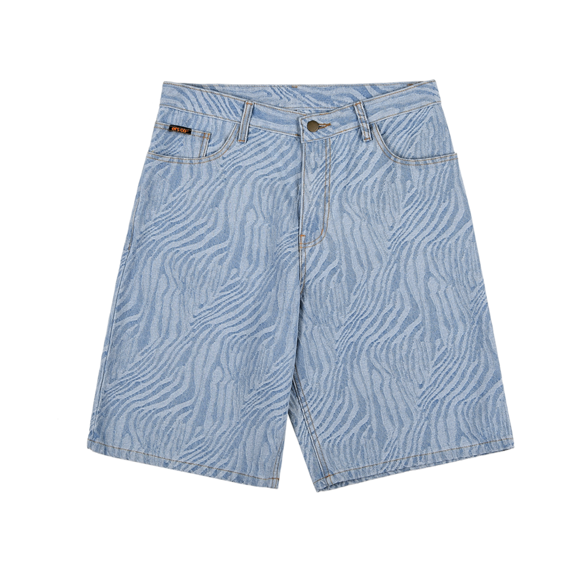 ersco-0084 ersco Zebra Baggy Short Light blue