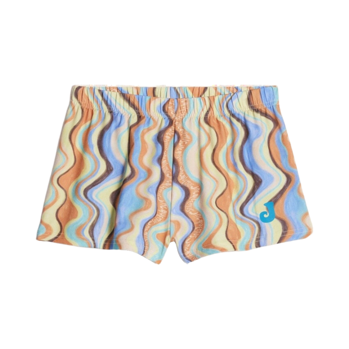 자크뮈스 르 숏 드 바인 데저트 웨이브 스윔 쇼츠 프린트 멀티컬러 웨이브(Jacquemus Le Short De Bain Desert Waves Swim Shorts Print Multicolors Waves) - 1