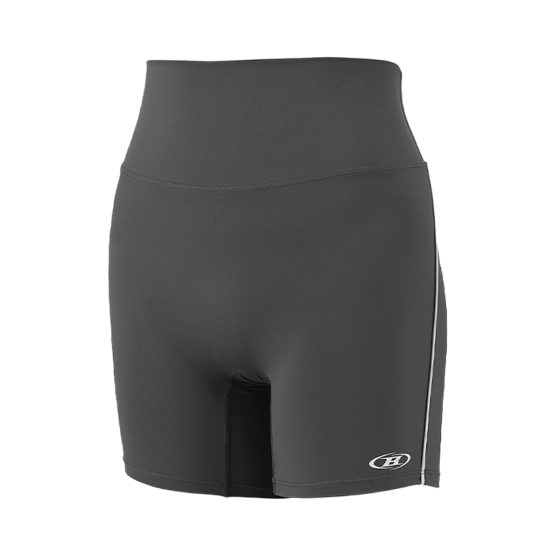 본투윈 심볼 B 파이핑 3.5 바이커 쇼츠 차콜