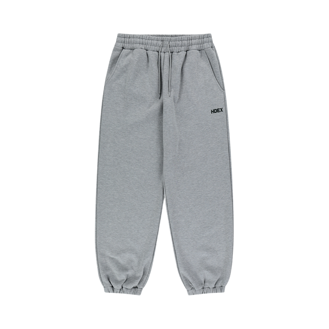 에이치덱스 메인로고 기모 조거 스웨트 팬츠 멜란지 그레이
