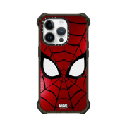 Casetify x Marvel iPhone Spider-Man Mask Ultra Impact Bumper Case Clear Black