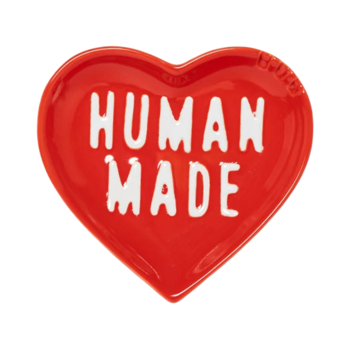 HM26GD113 Human Made Heart Ceramics Tray Red