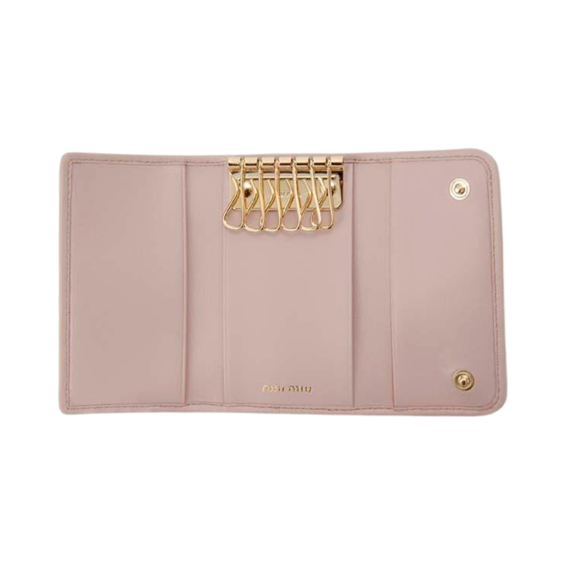 미우 미우 마테라쎄 나파 퀄팅 키 케이스 오팔(Miu Miu Matelasse Nappa Quilting Key Case Opal) - 2