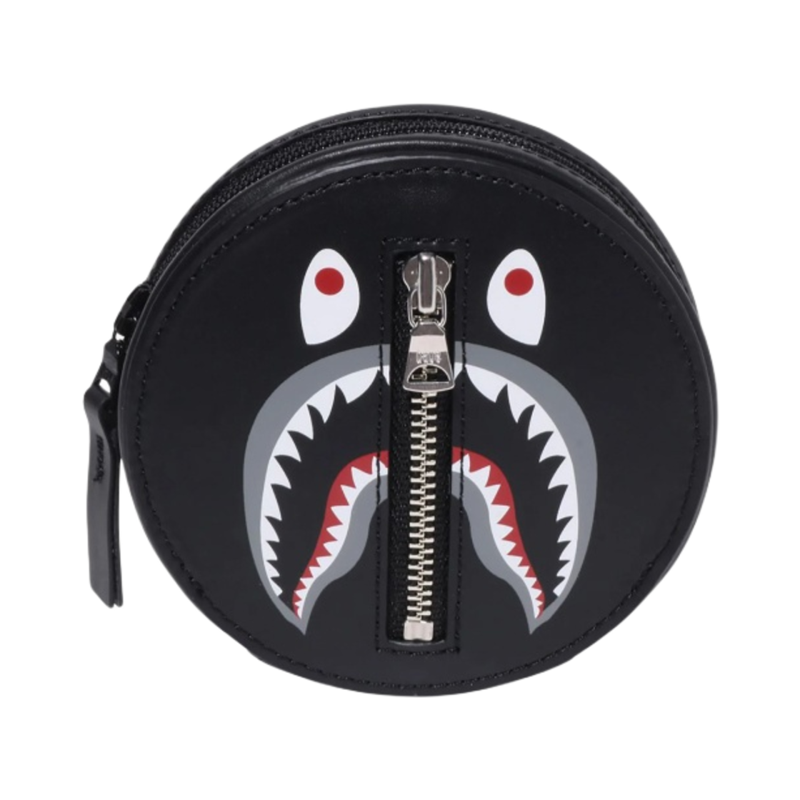 베이프 샤크 레더 월렛 블랙(BAPE Shark Leather Wallet Black)