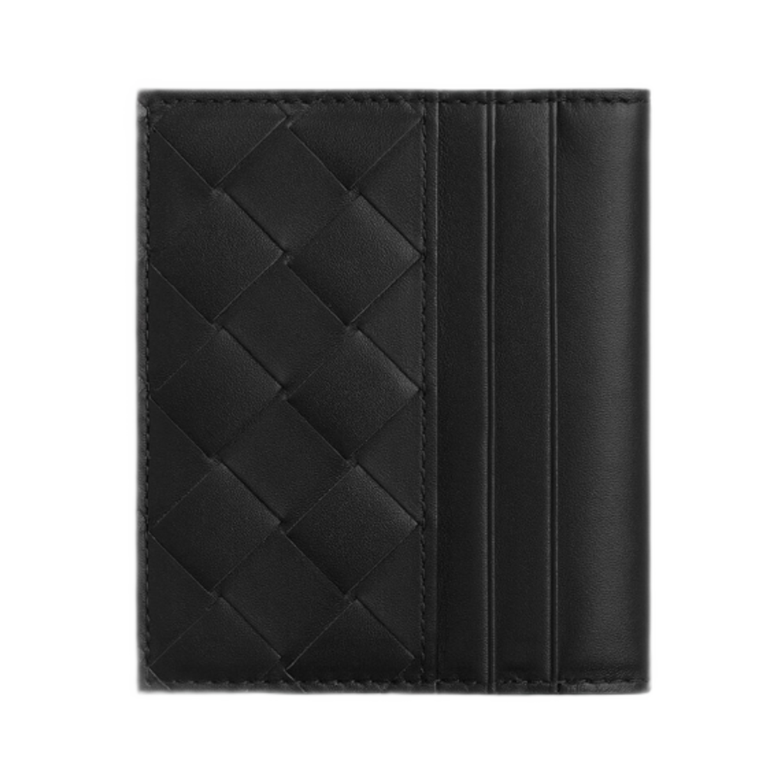 보테가 베네타 인트레치아토 빌 지갑 블랙 매더 브라운(Bottega Veneta Intrecciato Bill Wallet Black Madder Brown) - 3