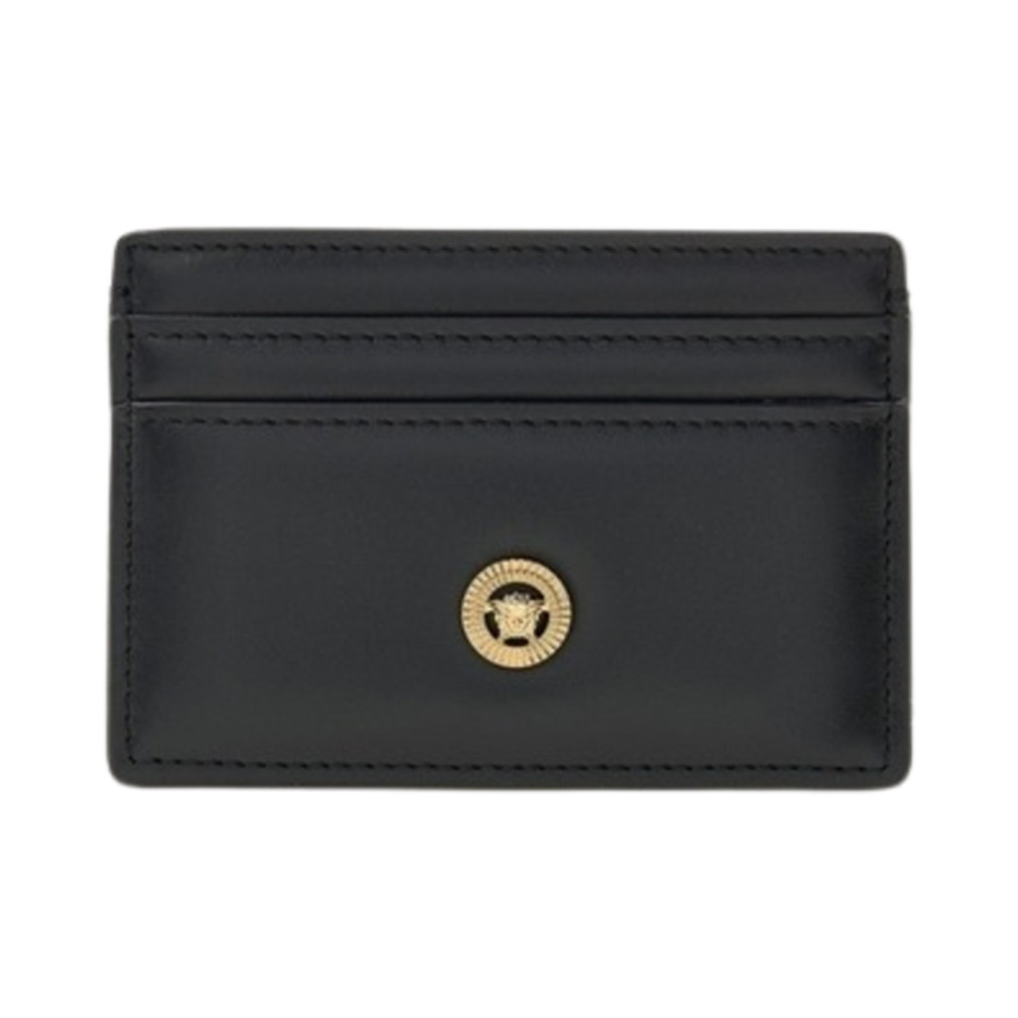 베르사체 메두사 비기 카드 홀더 블랙 골드(Versace Medusa Biggie Card Holder Black Gold)