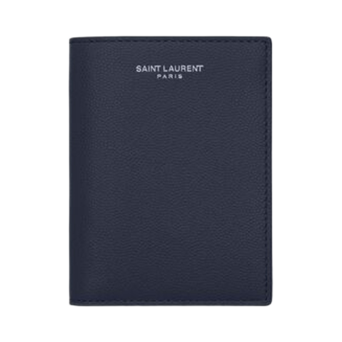생로랑 파리 크레딧 카드 월렛 그레인 드 뿌드르 엠보스 레더 미드나잇 블루(Saint Laurent Paris Credit Card Wallet in Grain De Poudre Embossed Leather Midnight Blue) - 1