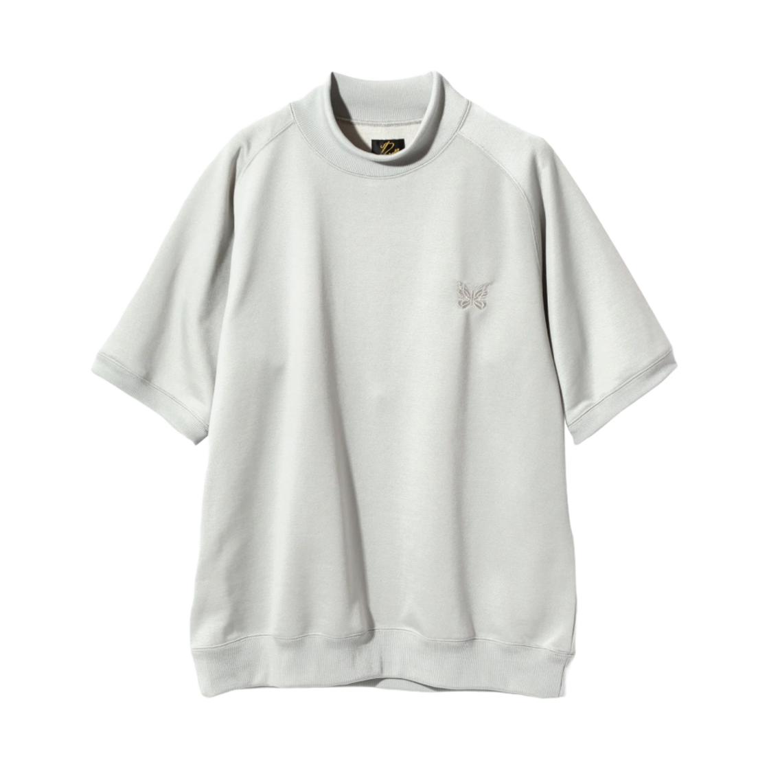 니들스 숏슬리브 모크넥 티셔츠 아이스 화이트(Needles S/S Mock Neck T-Shirt Ice White) - 1