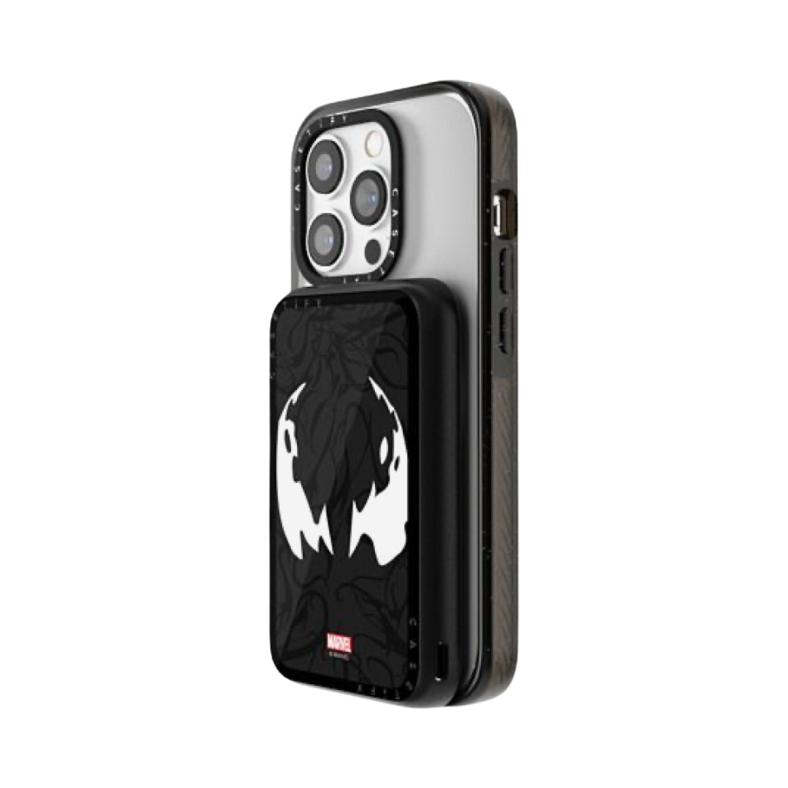 케이스티파이 x 마블 베놈 마스크 맥세이프 파워스루 파워 뱅크 블랙(Casetify x Marvel Venom Mask Magasafe PowerThru Power Bank Black) - 3