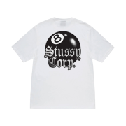 Stussy 8 Ball Corp T-Shirt White