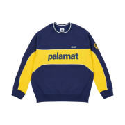 Palace Palamat Crew Navy Yellow - 24FW