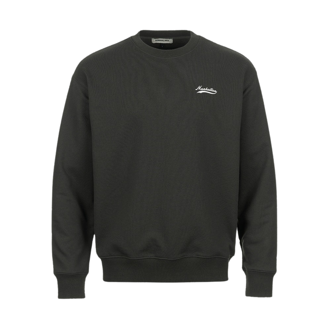 제너럴아이디어 유니섹스 맨하탄 코지 맨투맨 차콜