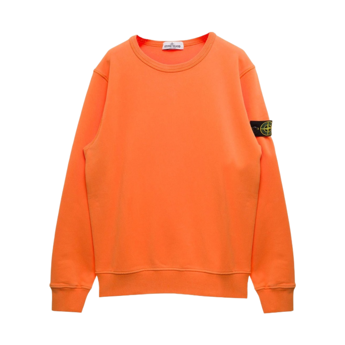 (키즈) 스톤 아일랜드 61340 코튼 플리스 크루넥 스웨트셔츠 오렌지 - 22FW((Kids) Stone Island 61340 Cotton Fleece Crewneck Sweatshirt Orange - 22FW) - 1