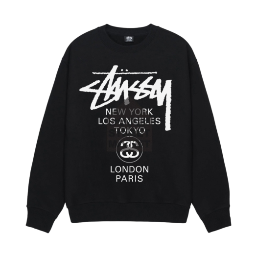 Stussy フラッグ 스투시 8볼 코퍼레이션 크루넥 블랙 | Stussy | KREAM