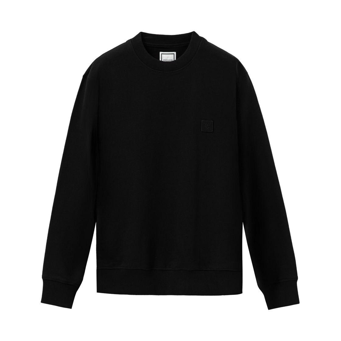 ☆25SS☆ブラックロゴ刺繍スウェットシャツ/WOOYOUNGMI☆ Black Logo Embroidered Sweatshirt - WOOYOUNGMI