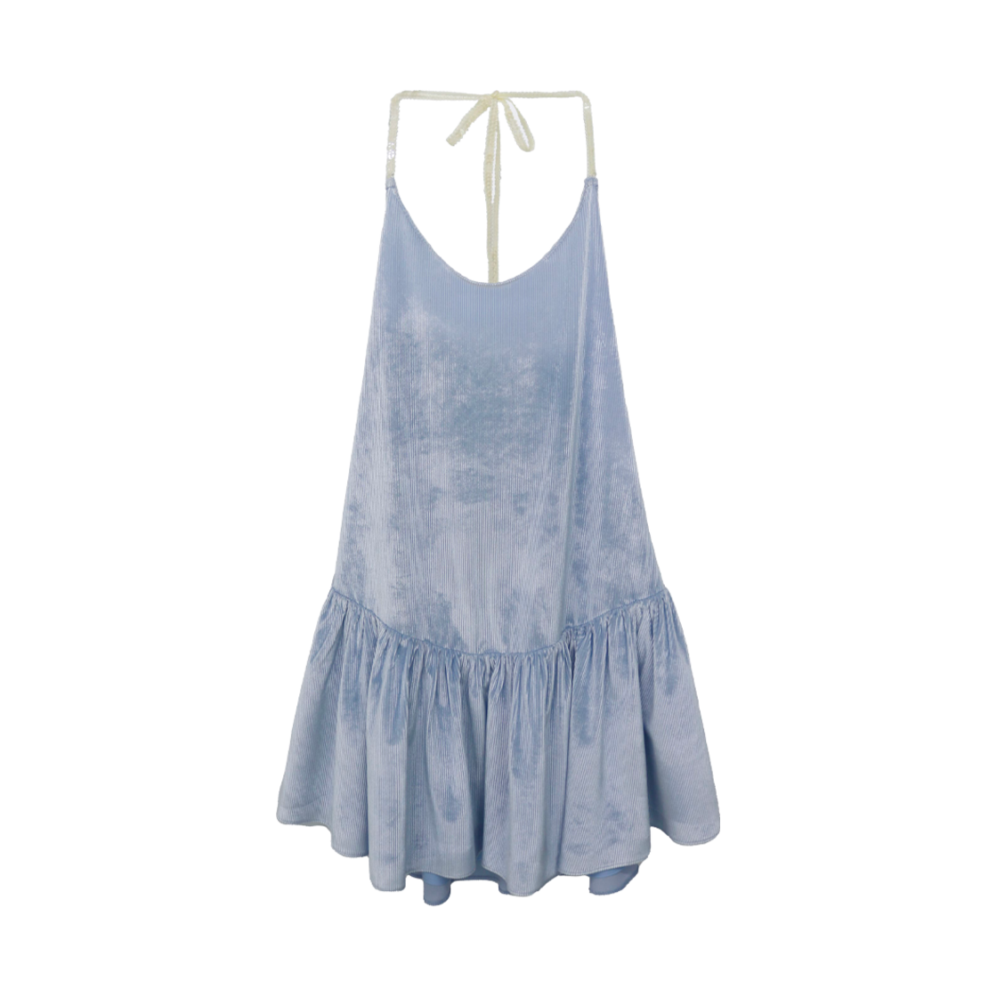 나비버스 벨벳 미니 드레스 베이비블루