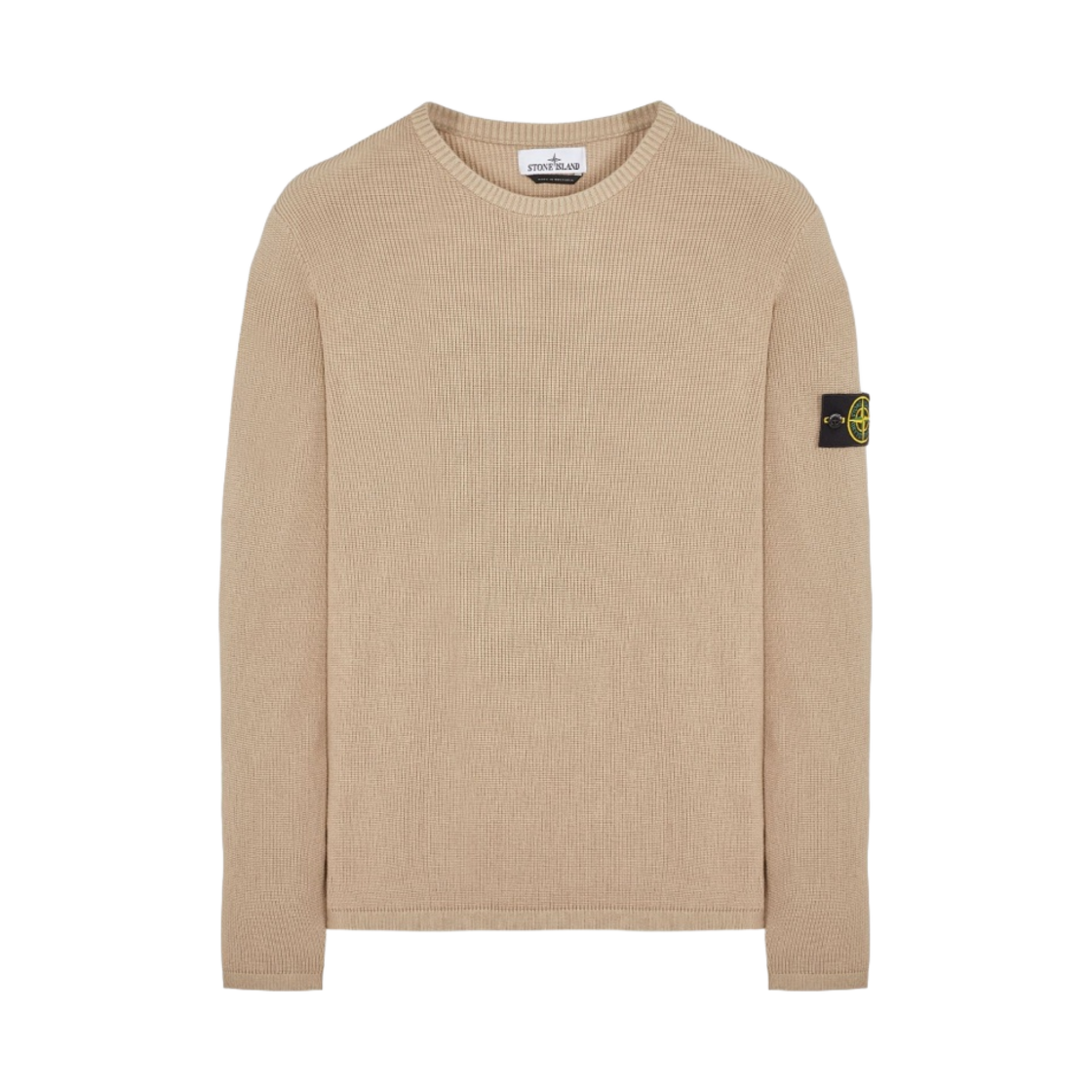 스톤 아일랜드 507D8 립드 소프트 코튼 크루넥 니트 도브 그레이 - 23SS(Stone Island 507D8 Ribbed Soft Cotton Crewneck Knit Dove Grey - 23SS) - 1