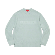 Supreme Embossed Sweater Light Blue - 22FW
