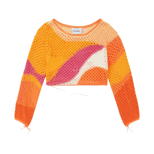 - (W) House of Sunny Pompelmoo Sunset Knit Orange