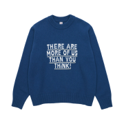 STU Lettering Printing Kint Blue