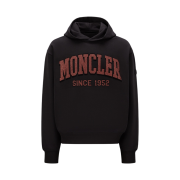 Moncler Glitter Logo Hoodie Black - 23SS