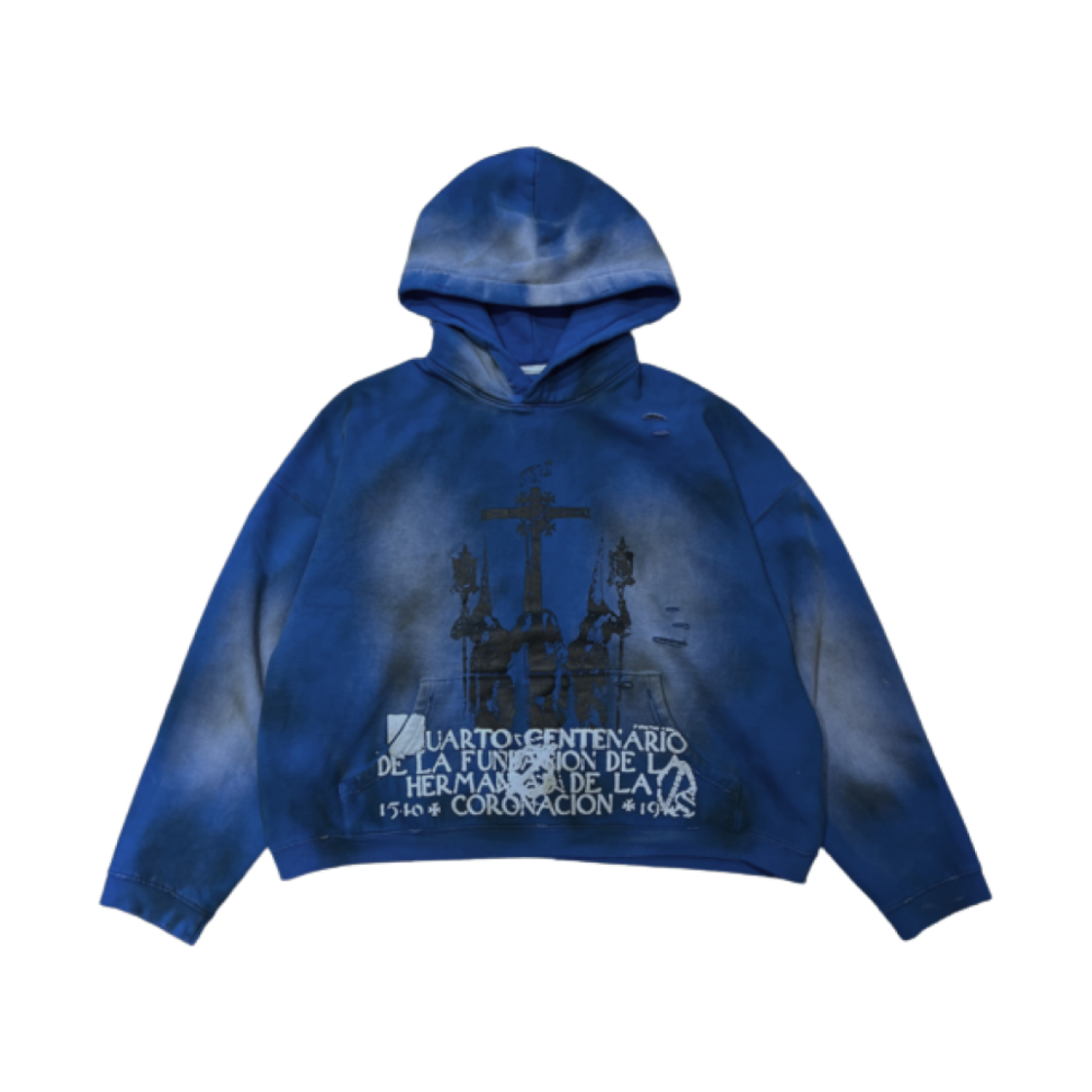 【日本未発売】undermycar VINTAGE EFFECT HOODIE 언더마이카 그레이브 오브 프리스트 빈티지 이펙트 후드 오션 - 25SS
