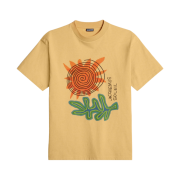 Jacquemus Le T-Shirt Soalheiro Logo T-Shirt Print Arty Leaf Yellow