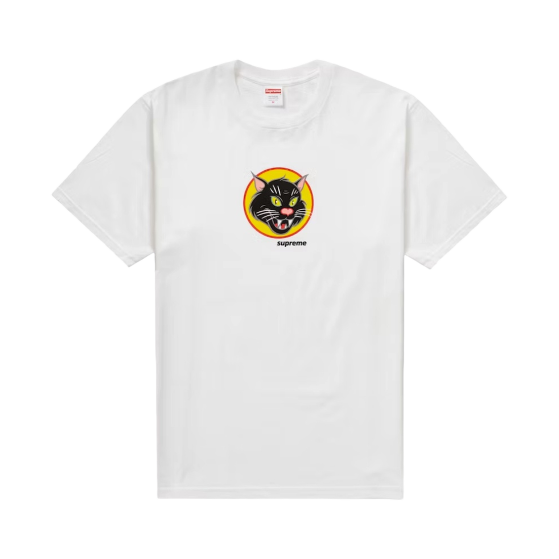 - Supreme Black Cat T-Shirt White - 20SS