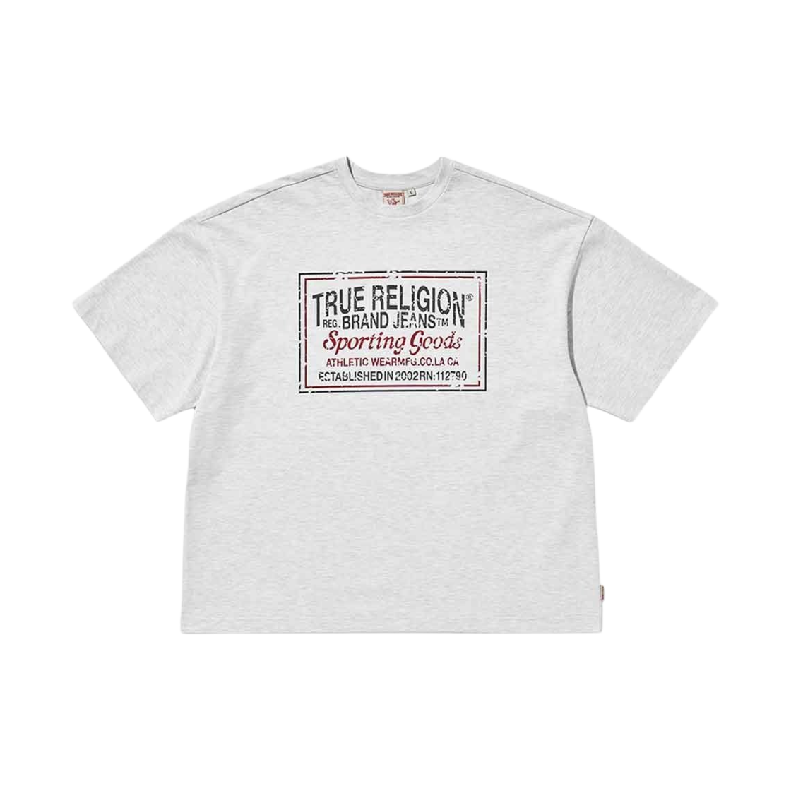 트루릴리젼 TR 빈티지 티셔츠 멜란지 그레이
