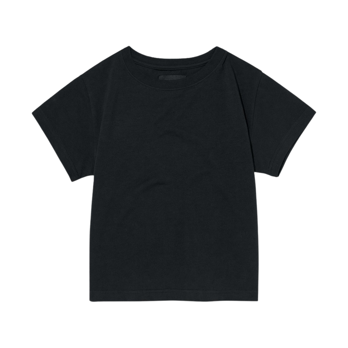 SD4STO012BK Suade Washed Crop Tee Black