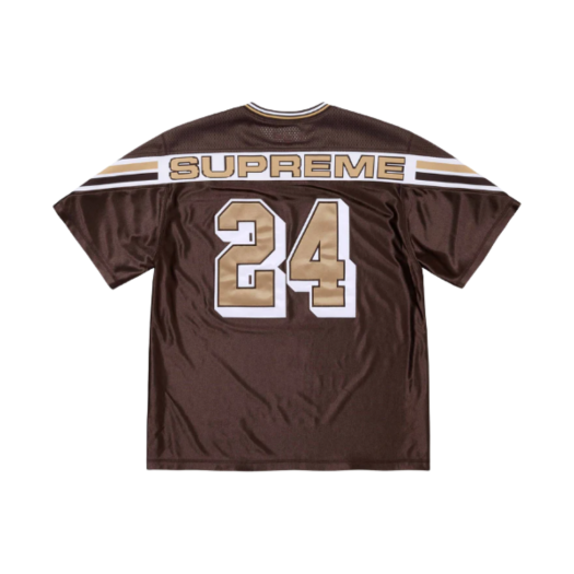 슈프림 자카드 립 풋볼 저지 핑크 - 24FW | Supreme | KREAM