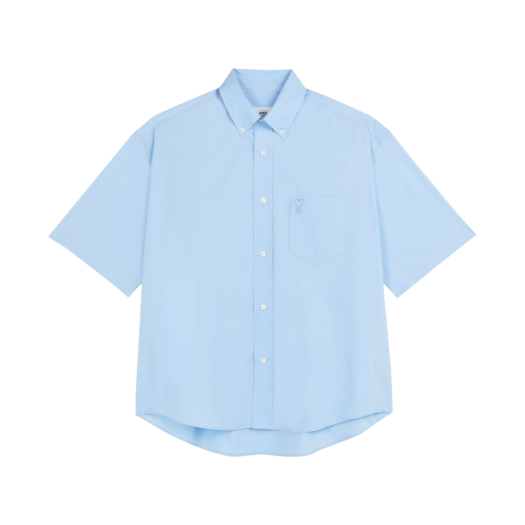 AMI de Coeur Short Sleeve Boxy Fit Shirt Sky Blue