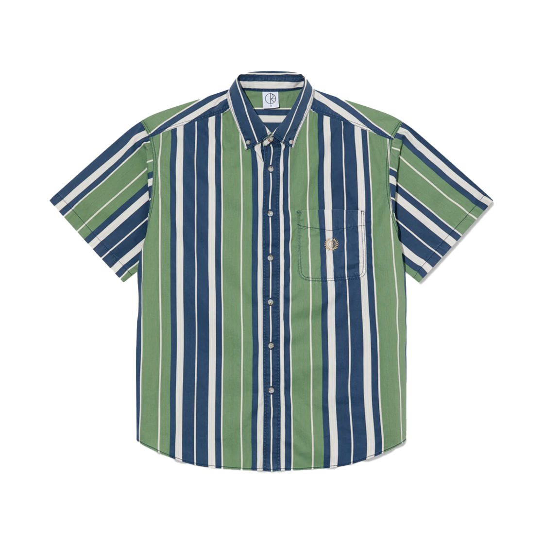 P000BIZD Polar Skate Co. Ted Shirt Green/Blue