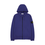 Stone Island 64220 Full Zip Hooded Sweatshirt Periwinkle - 21FW