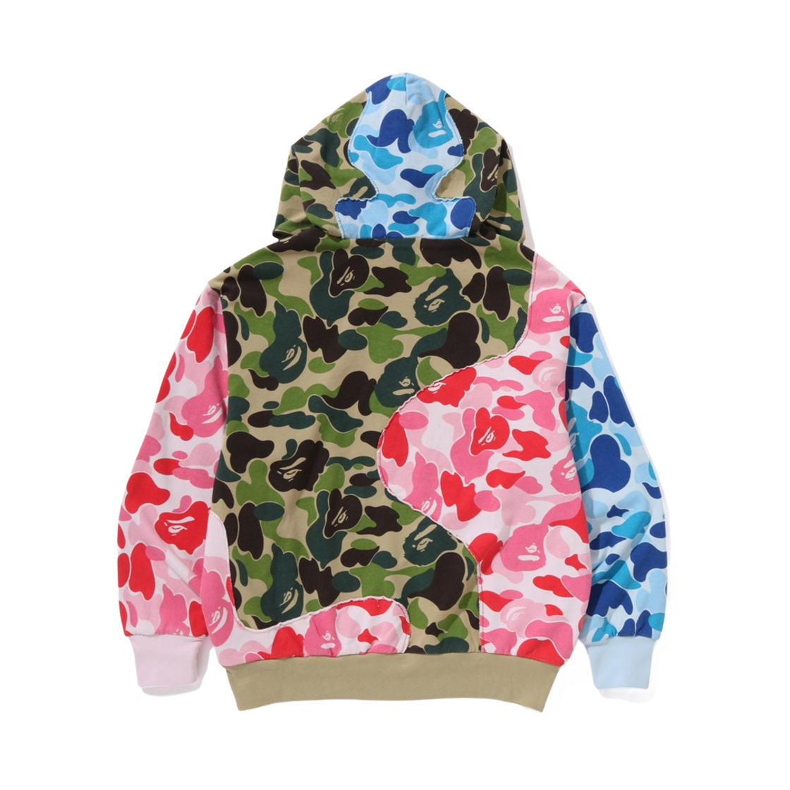 베이프 ABC 카모 패치워크 릴렉스드 후드 멀티(BAPE ABC Camo Patchwork Relaxed Hoodie Multi) - 2