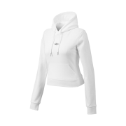 BORN TO WIN W B Pendant Cotton Crop Hoodie White