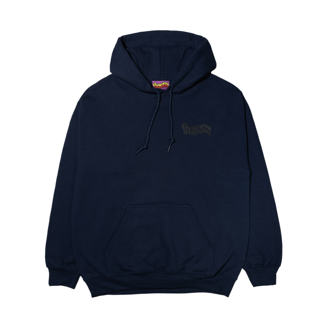 GS24HD015NV Green Syndrome Weird Loge Hoodie Navy