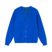 Stussy Shaggy Cardigan Royal Blue