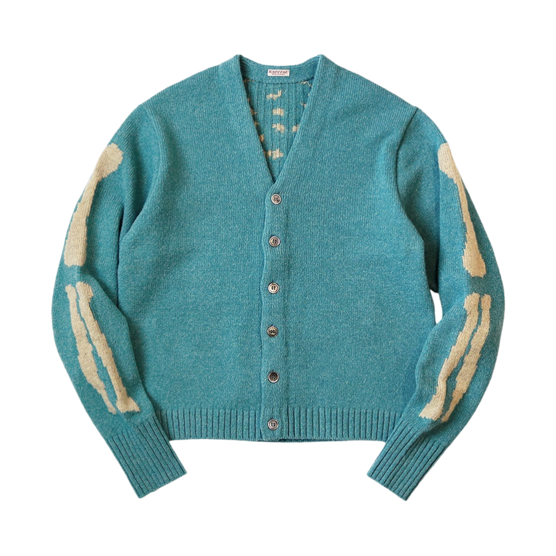 K2211KN130/EK-1538/KN Kapital 5G Wool Bone Short Cardigan Saxophone