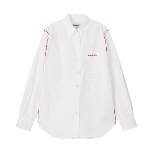 EO2502WSH01WHT EnoughOne Edge Line Shirts Womens White