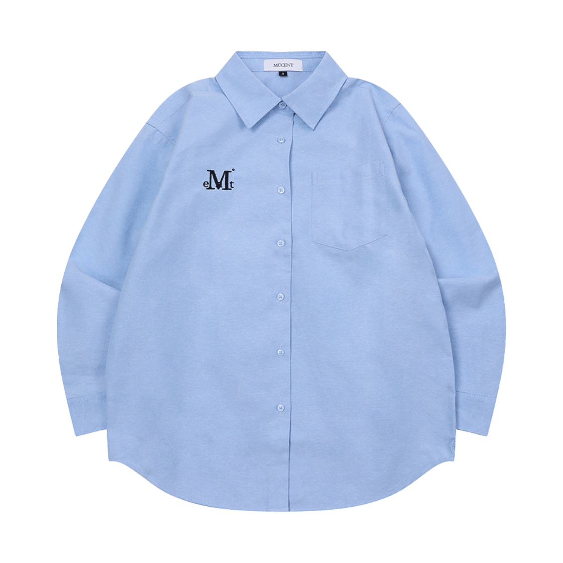 무센트 로슨 클래식 라운드 커프 루즈핏 셔츠 스카이 블루(MUCENT Roson Classic Round Cuff Loose Fit Shirt Sky Blue) - 1
