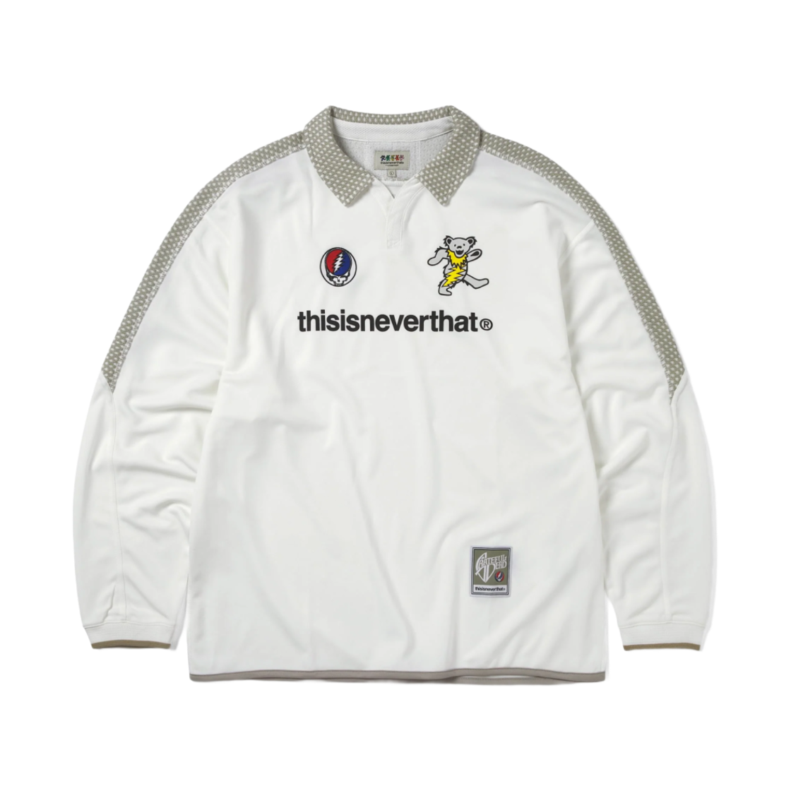 디스이즈네버댓 x 그레이트풀 데드 사커 저지 화이트(thisisneverthat x Grateful Dead Soccer Jersey White)
