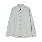 SILN Classic Silky Shirts Light Grey