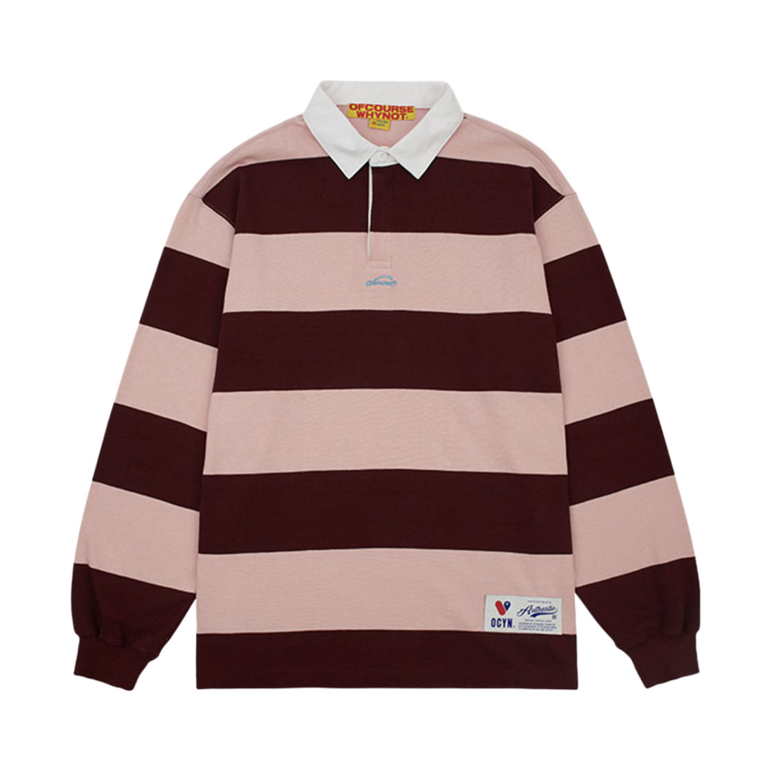 오브콜스와이낫 럭키-비키 카라드 롱슬리브 티셔츠 1 와인