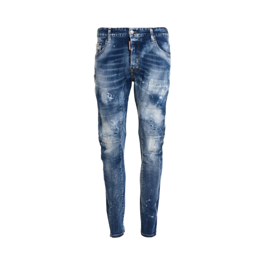 S74LB1179S30789470 Dsquared2 Light Cloudy Wash Tidy Biker Jeans Blue