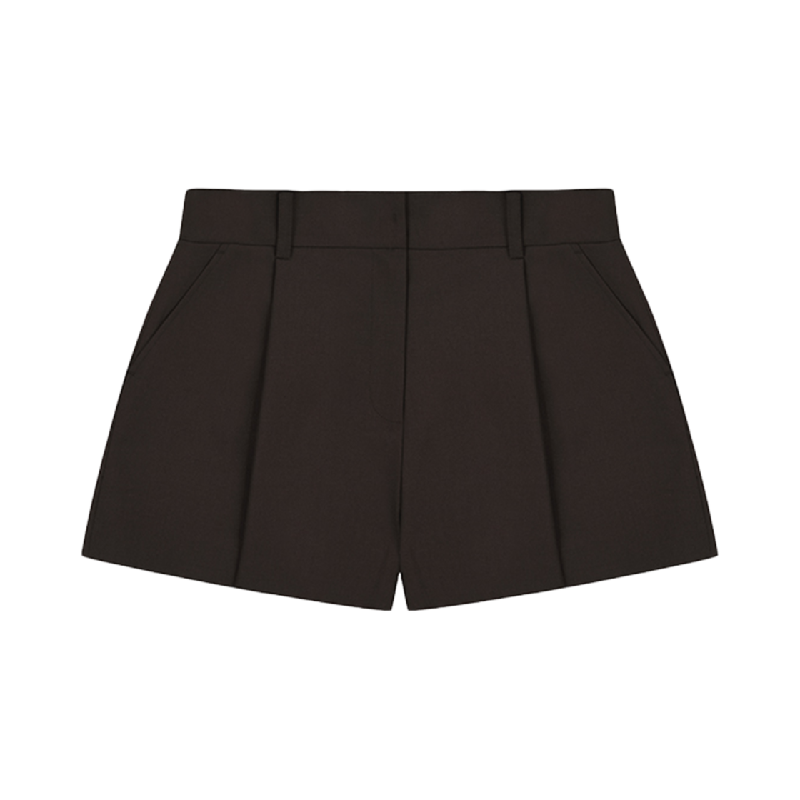 FLETTA-34 FLETTA Classic Pintuck Shorts Brown