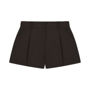 FLETTA Classic Pintuck Shorts Brown
