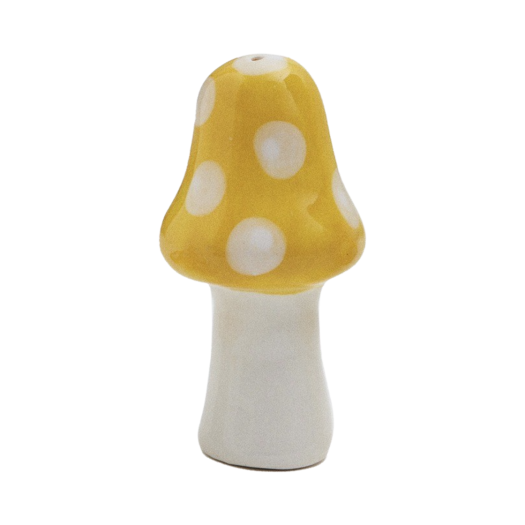 MIHPY_0 Vegetable Flower Studio Pine Mushroom Incense Holder Yellow