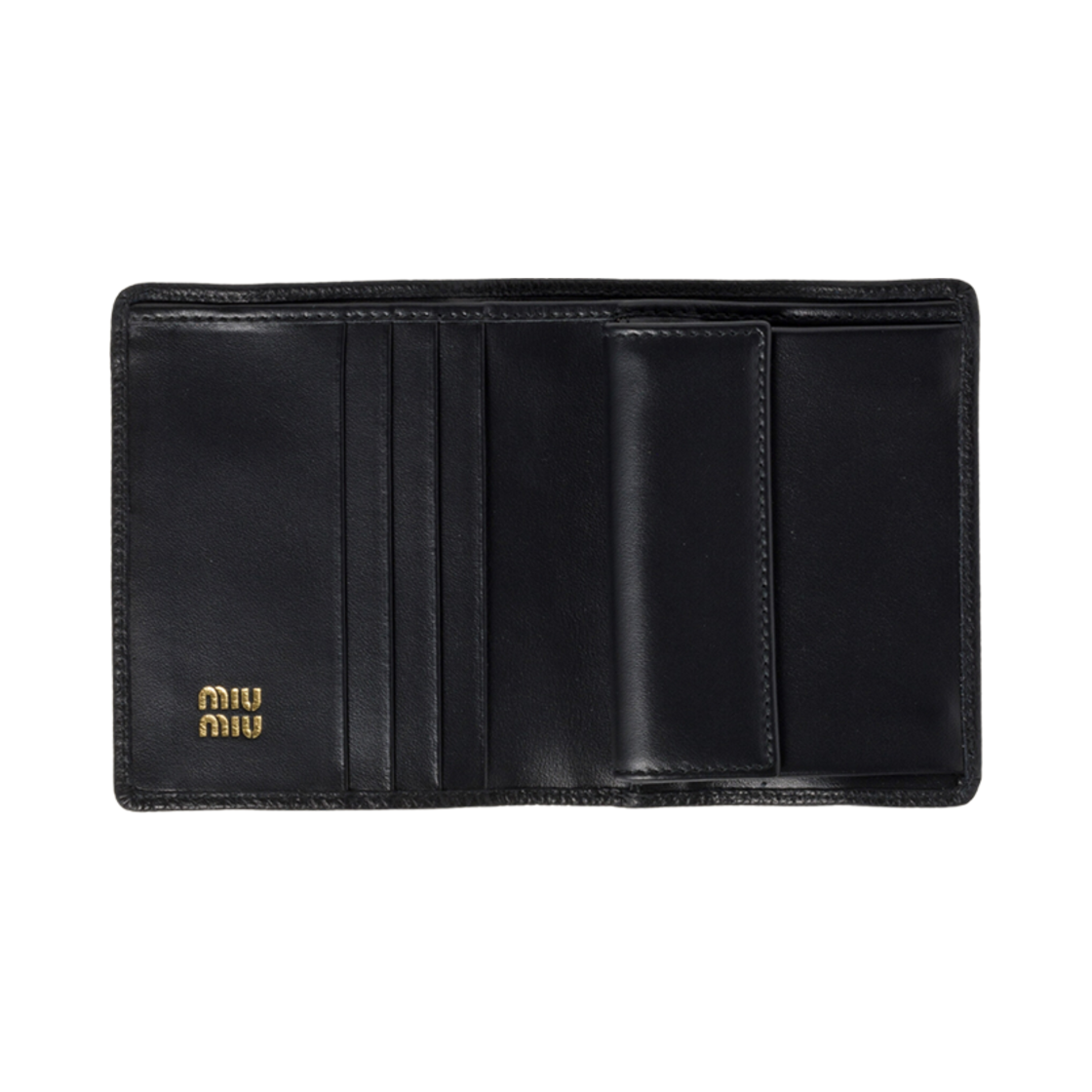 미우미우 스몰 레더 월렛 블랙(Miu Miu Small Leather Wallet Black) - 3